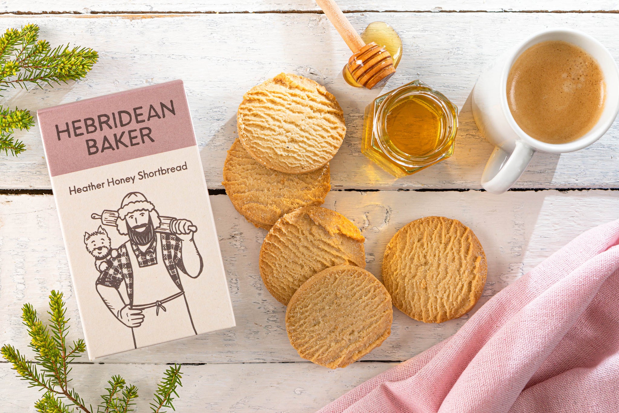 Hebridean Baker Heather Honey Shortbread