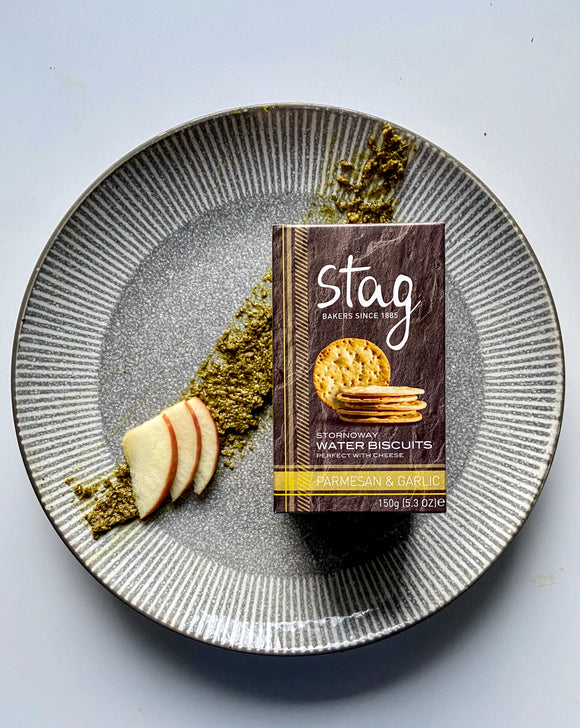 Stornoway Parmesan and Garlic Water Biscuits