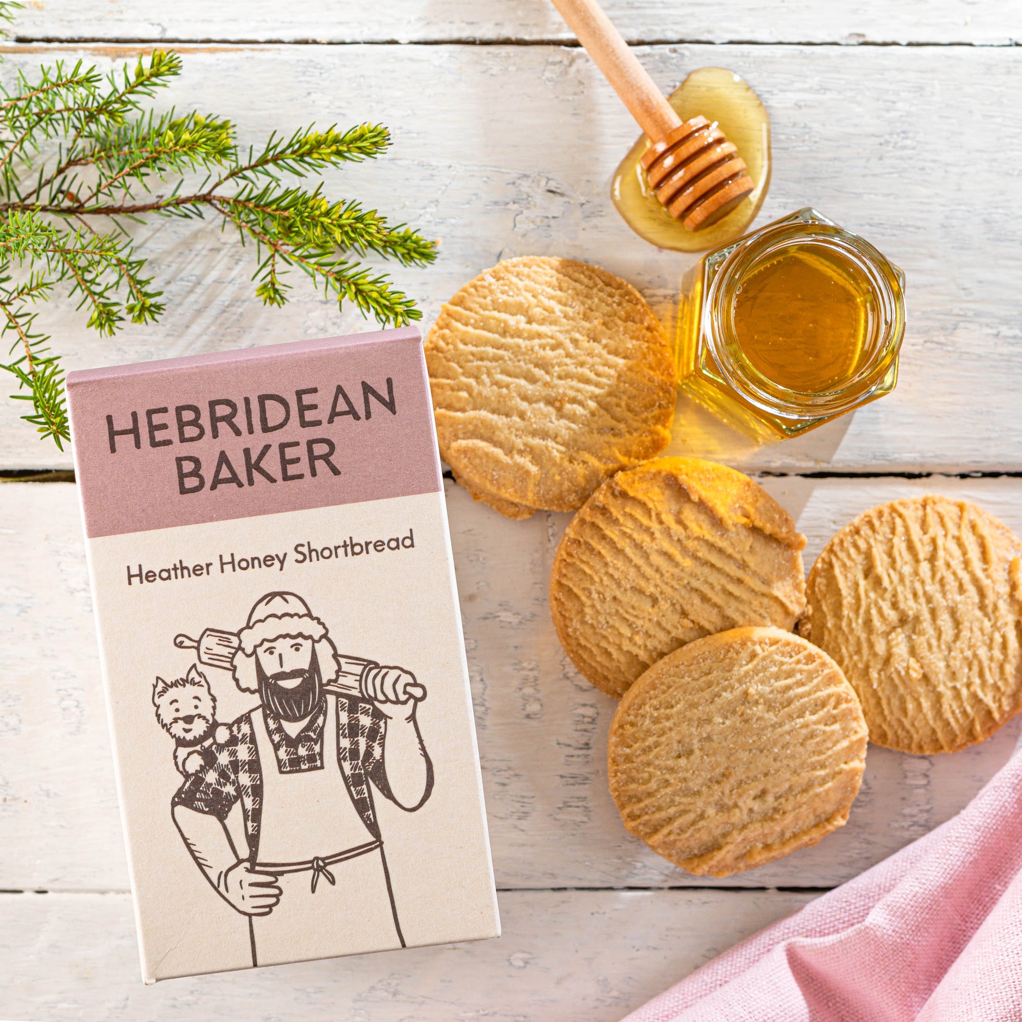 Hebridean Baker Heather Honey Shortbread